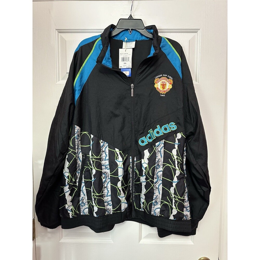 Size 2XL Adidas Manchester United 90 Woven Tack Jacket Men's KD5815 League Cup